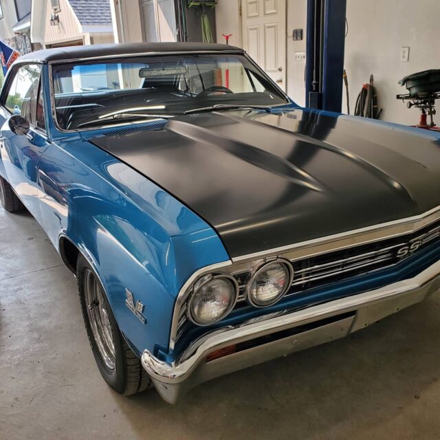 Chevrolet Super Sport in a garage